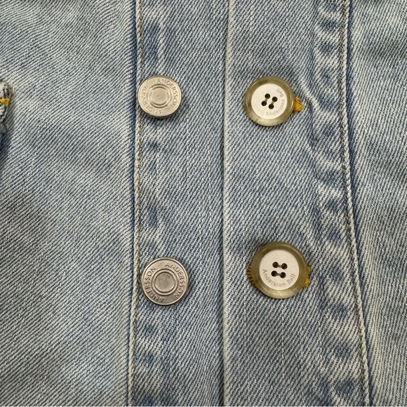 NWT Andersson Bell Skirt Size 26 XS-Small Blue Apron Pleated Denim Mini Skirt - Picture 5 of 13